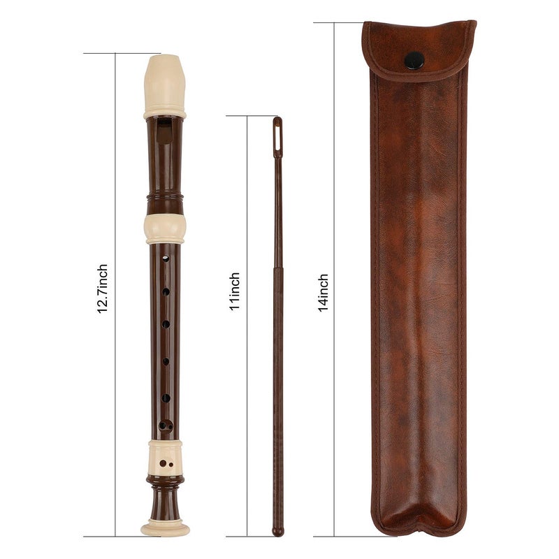 EastyGold Recorder 8 Hole Descant Flauta Soprano Recorder Professional Treble Flute Baroque Style C Key for Kids Children With Fingering Chart Instructions - Image 3